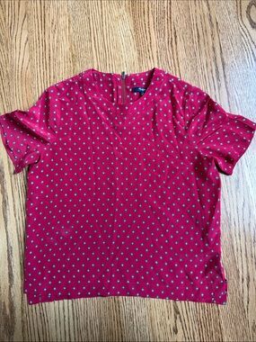Madewell 100% Silk T-Shirt Blouse size Small